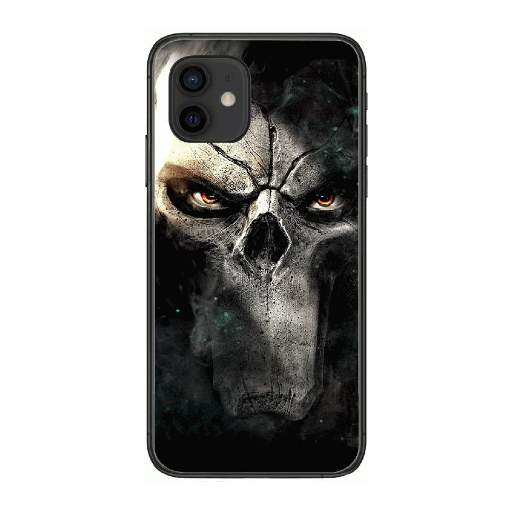 

Handsome skeleton Style Phone Case cover For iphone 12 pro max 11 8 7 6 s XR PLUS X XS SE 2020 mini black cell shell