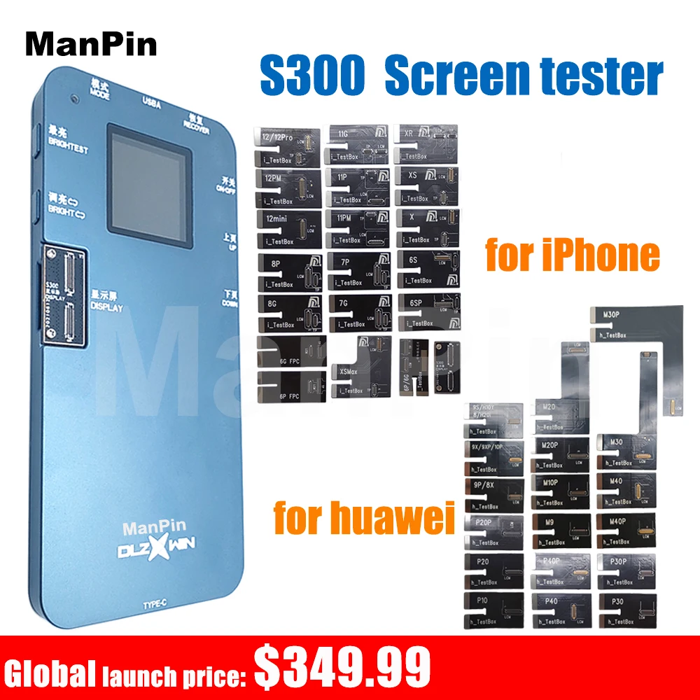 

S300 LCD Screen Tester Box For iPhone For Huawei 3D Touch Testing Fast True Tone Recover 12Pro Max Mini 11 Pro XS 8 7 6S Plus 6G