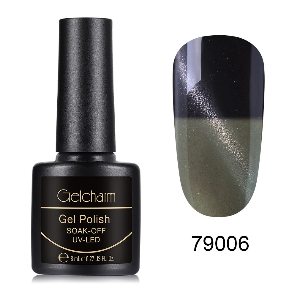 WBMY79006 Gelcharm 8 мл Магнитный Гелевый лак для Ногтей Стойкий винный красный кошачий глаз дизайн ногтей гель лак для маникюра отмачиваемый УФ светодиодный гель лак - Цвет: WBMY79006