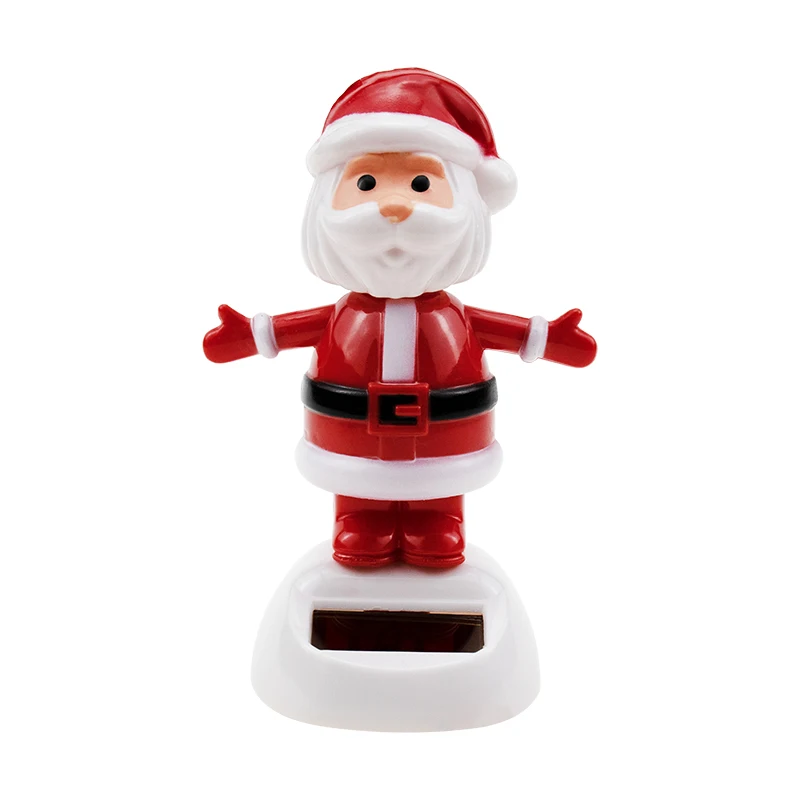 Santa Claus D Игрушки на солнечной энергии, автомобильные аксессуары для салона автомобиля, украшение на приборную панель, рождественский подарок, подарок, Автомобильные украшения - Название цвета: Santa Claus D