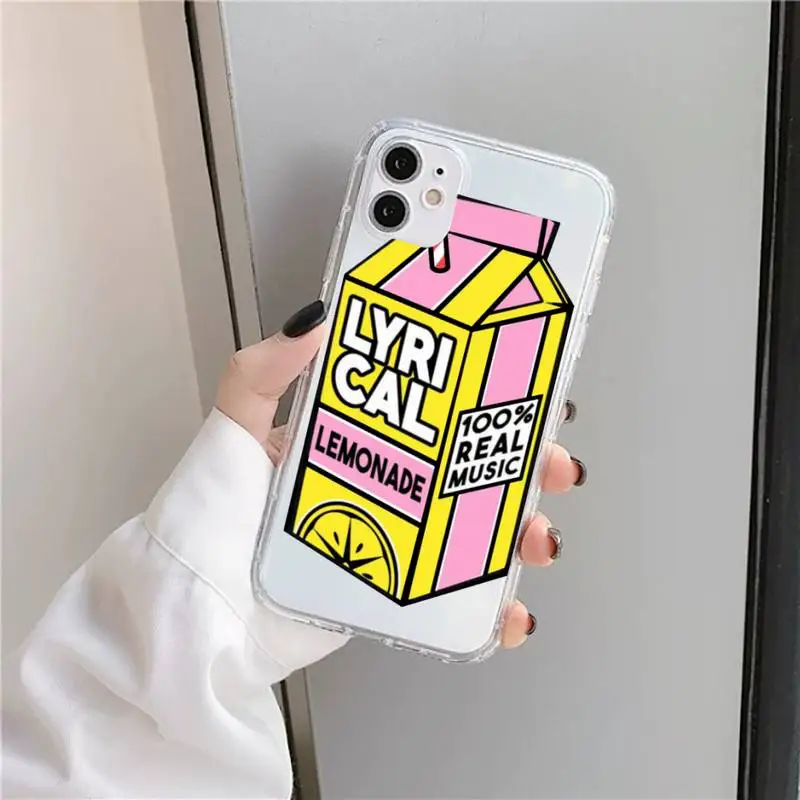 

Aliens Drink Lyrical Lemonade Phone Case Transparent for iPhone 11 12 mini pro XS MAX 8 7 6 6S Plus X 5S SE 2020 XR
