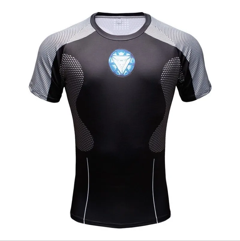 Супергерой BJJ Мужская Муай Тай Мститель печатная Рашгард ММА боксерская футболка