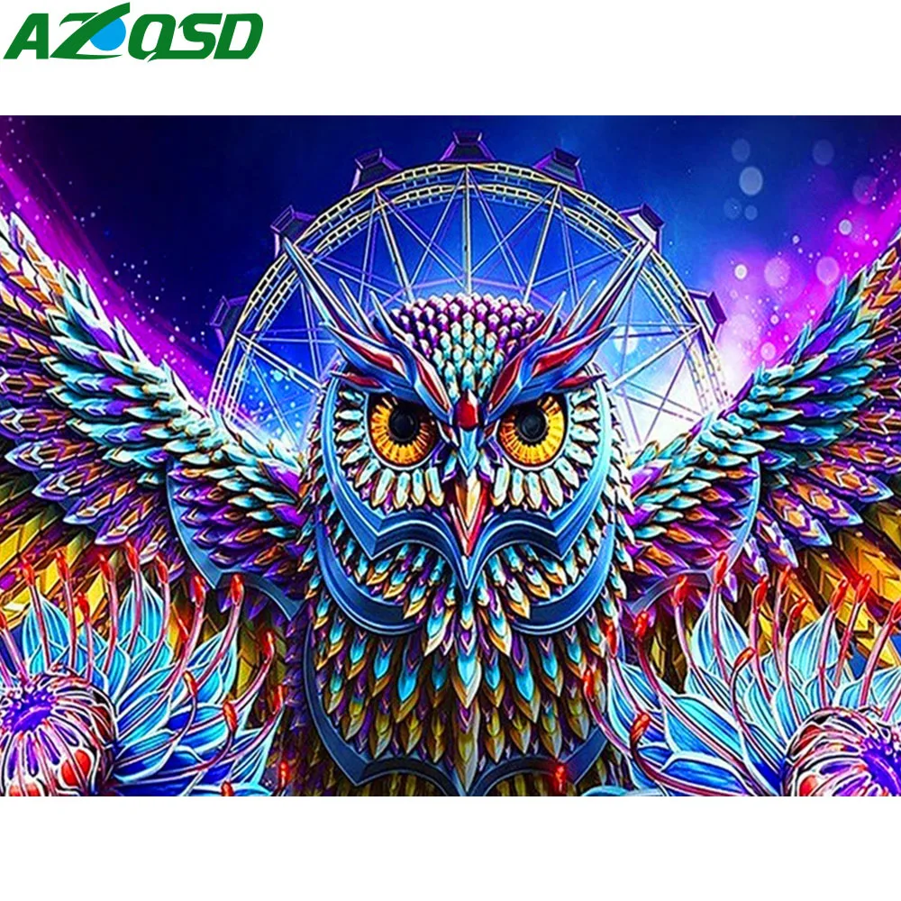 

AZQSD Бриллиантовая фотография вышивка Стразы 5D алмазная искусство Вышивка животные мозаика подарок украшение для дома