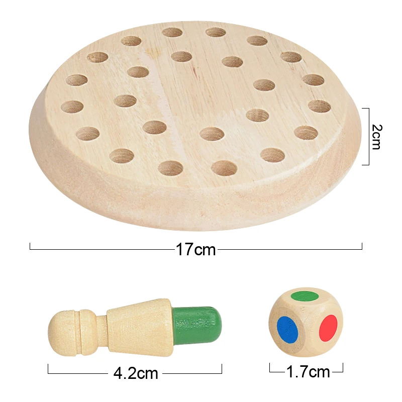 

Kids Wooden Toy Memory Chess Match Game Fun Block Board Game Baby Educational Toys Cognitive Ability Learning Toys for Children