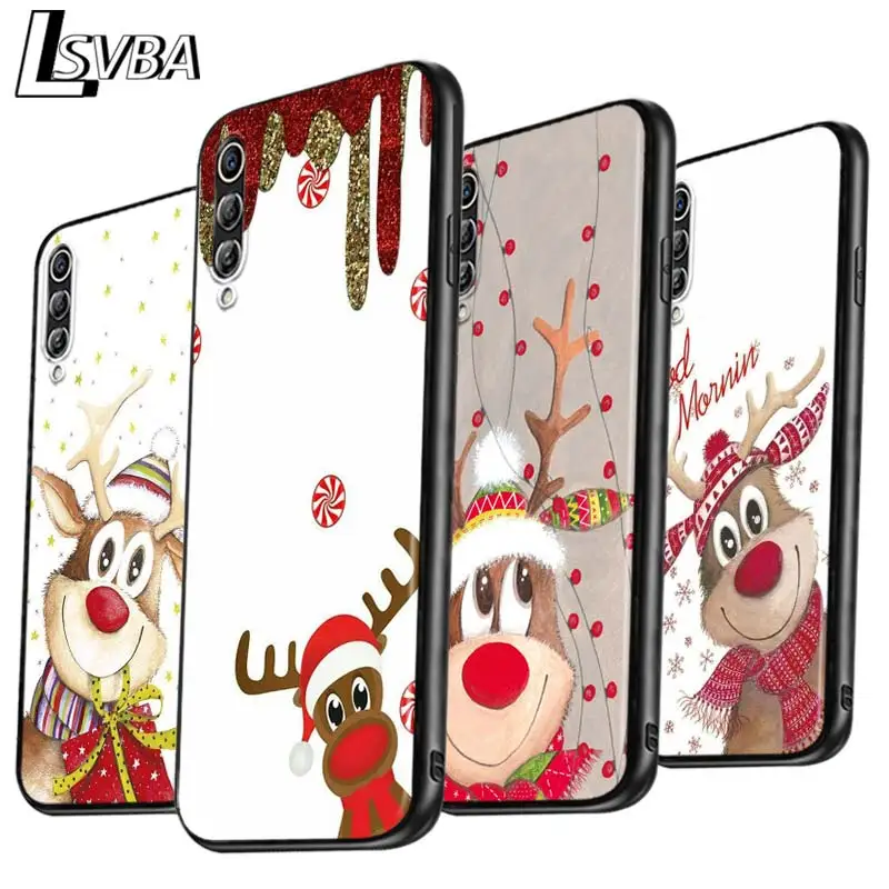 Рождественский мультяшный Moose анти осенний чехол для телефона Samsung Galaxy A90 A80 A70S A60