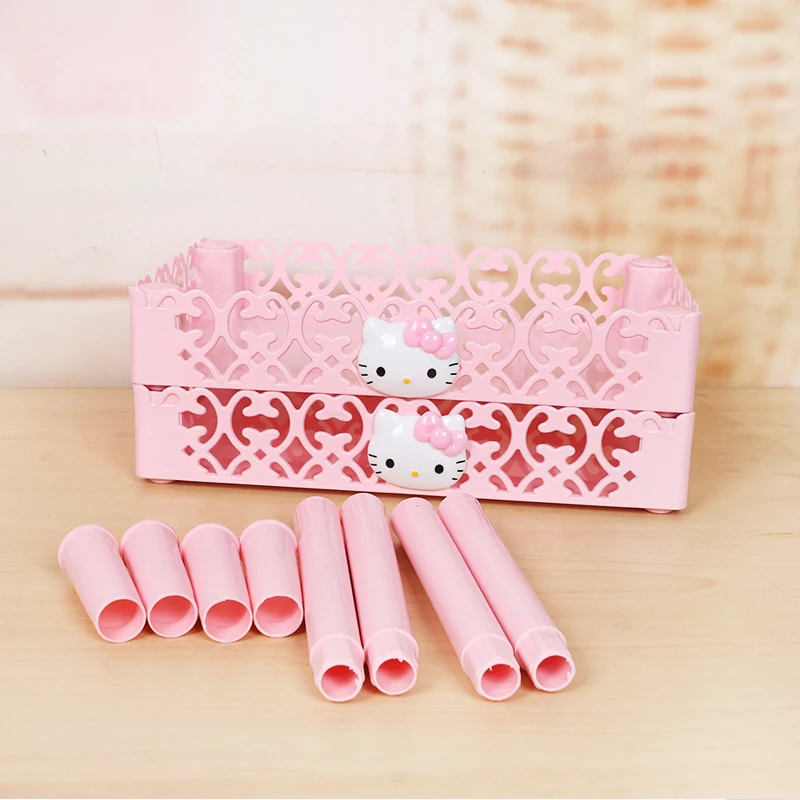 Hello Kitty Decoration Bath Pantry Organizer Cosmetics Kitchen Bathroom Accesories Home Storage Washroom Accessories Holder | Дом и сад