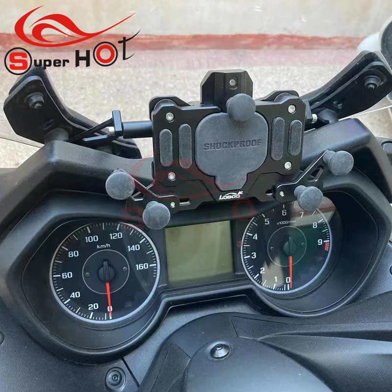 for yamaha xmax x max 300 250 xmax300 xmax250 accessories front phone stand holder smartphone phone gps navigation plate bracket free global shipping