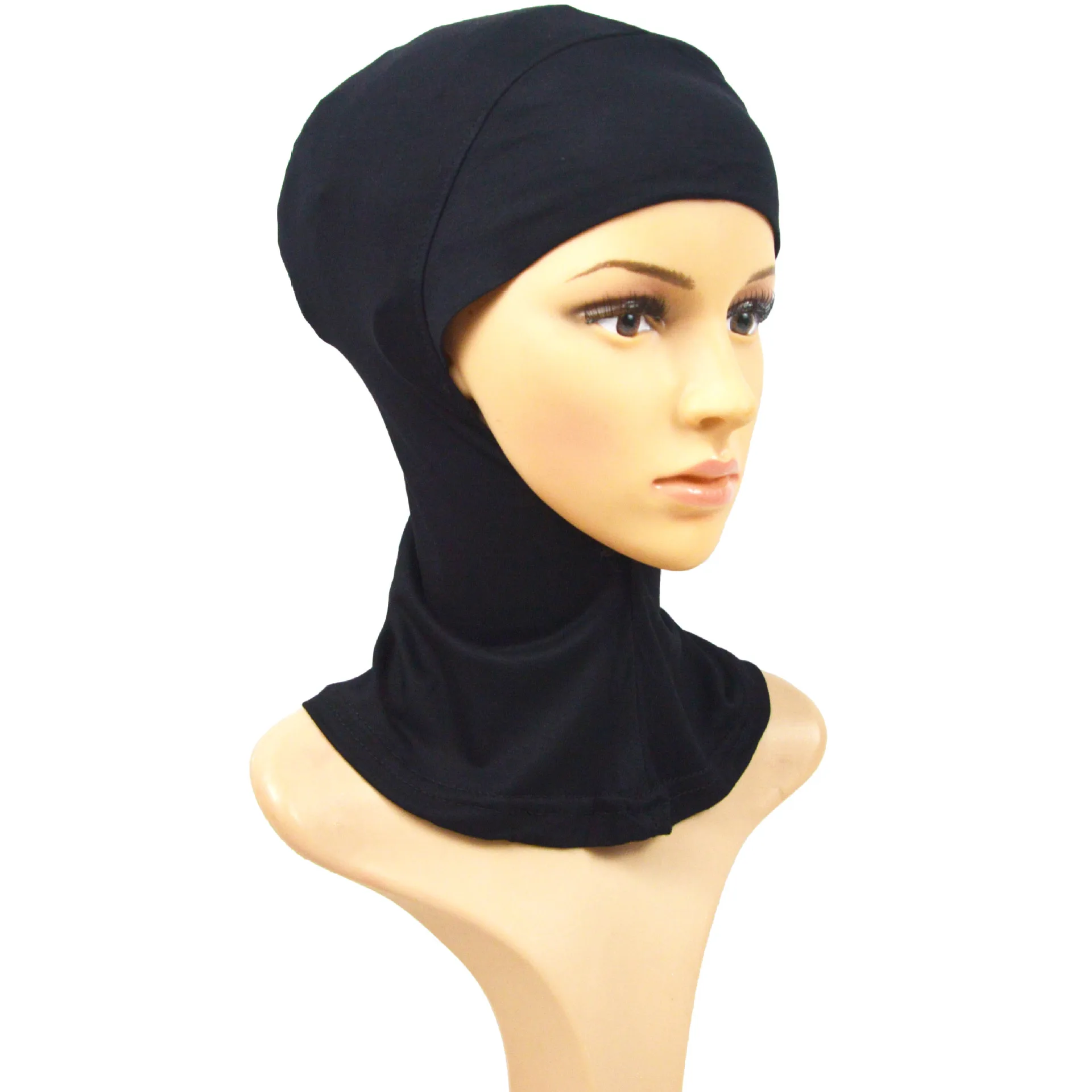 

Spring new style modal high elasticity multicolor turban soft mercerized cotton bib monochrome Hijab jersey hijab wholesale