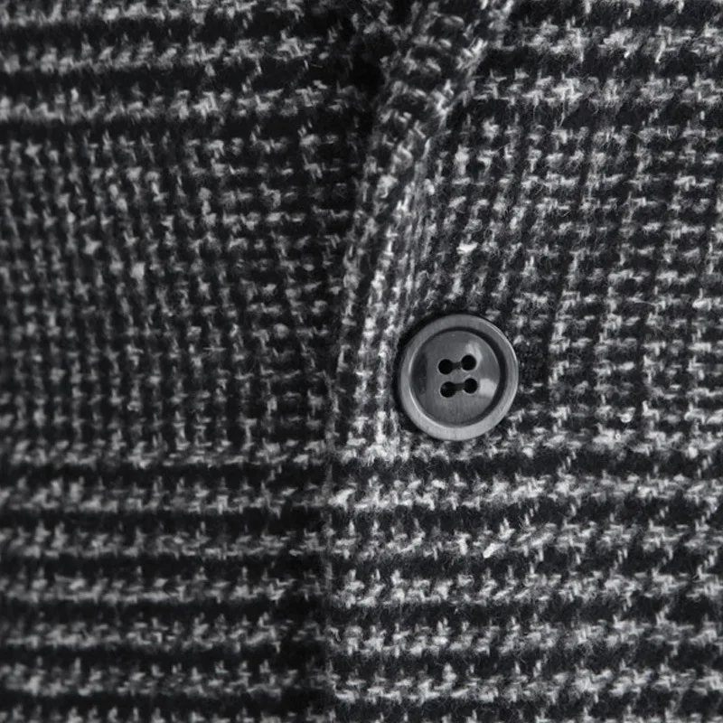 Zogaa 2019 новое зимнее британское Ретро клетчатое шерстяное пальто с открытыми