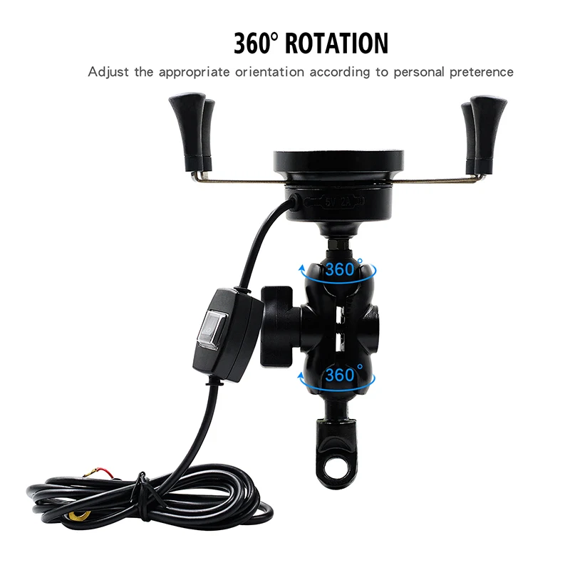 Беспроводной мобильный телефон для мотоцикла велосипеда с USB зарядным