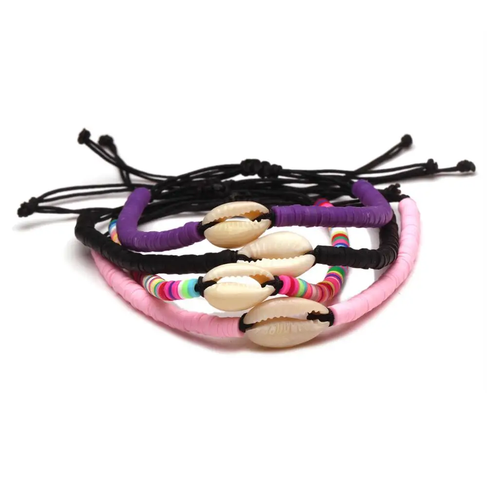 Радужные разноцветные бусины из полимерной глины 4 мм корейские радужные ракушки