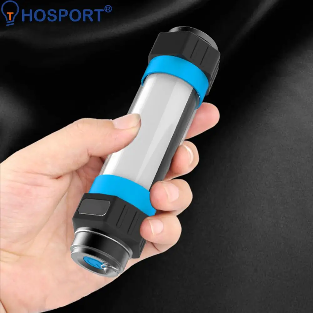 

USB Rechargeable Work Light LED Camping Torch Multi-use Flashlight Touch Switch Household Torch Emergency Lamp