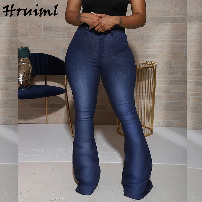 

Wholesale Items Women Trousers Letter Printed Slim Korean Fashion High Waist Woman Pants Casual Streetwear Denim Plus Size Pants