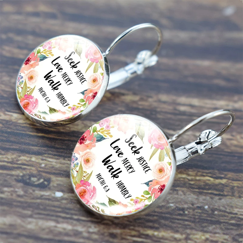 Женские библейские серьги Faith верующие серьги-подвески модные | Украшения и