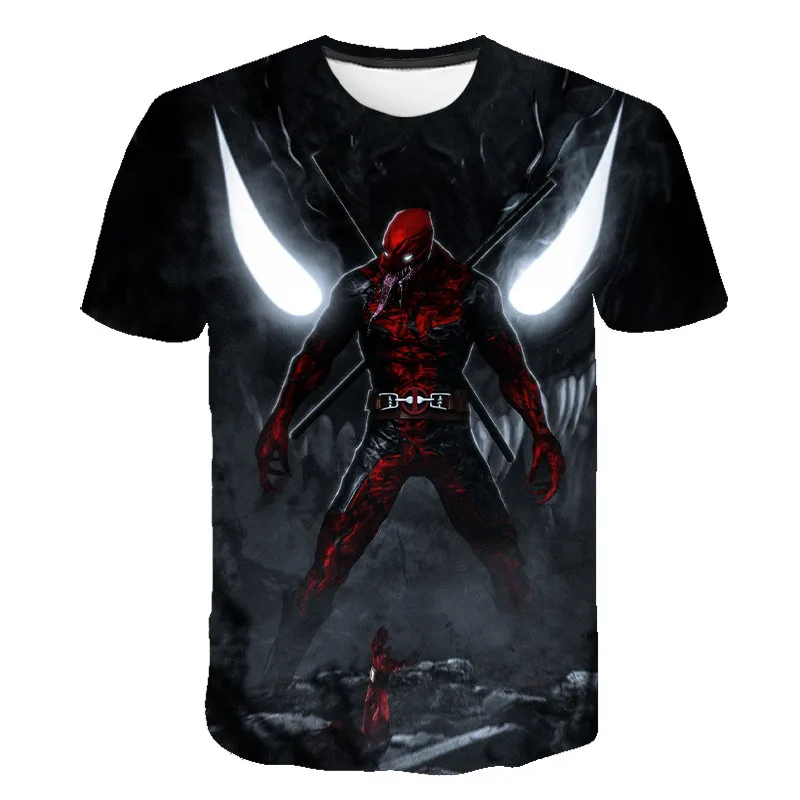 

2020 new men's 3D T shirt Summer fashion print venom short-sleeved T-shirt Round neck quick-drying casual T-shirt Hip hop tops