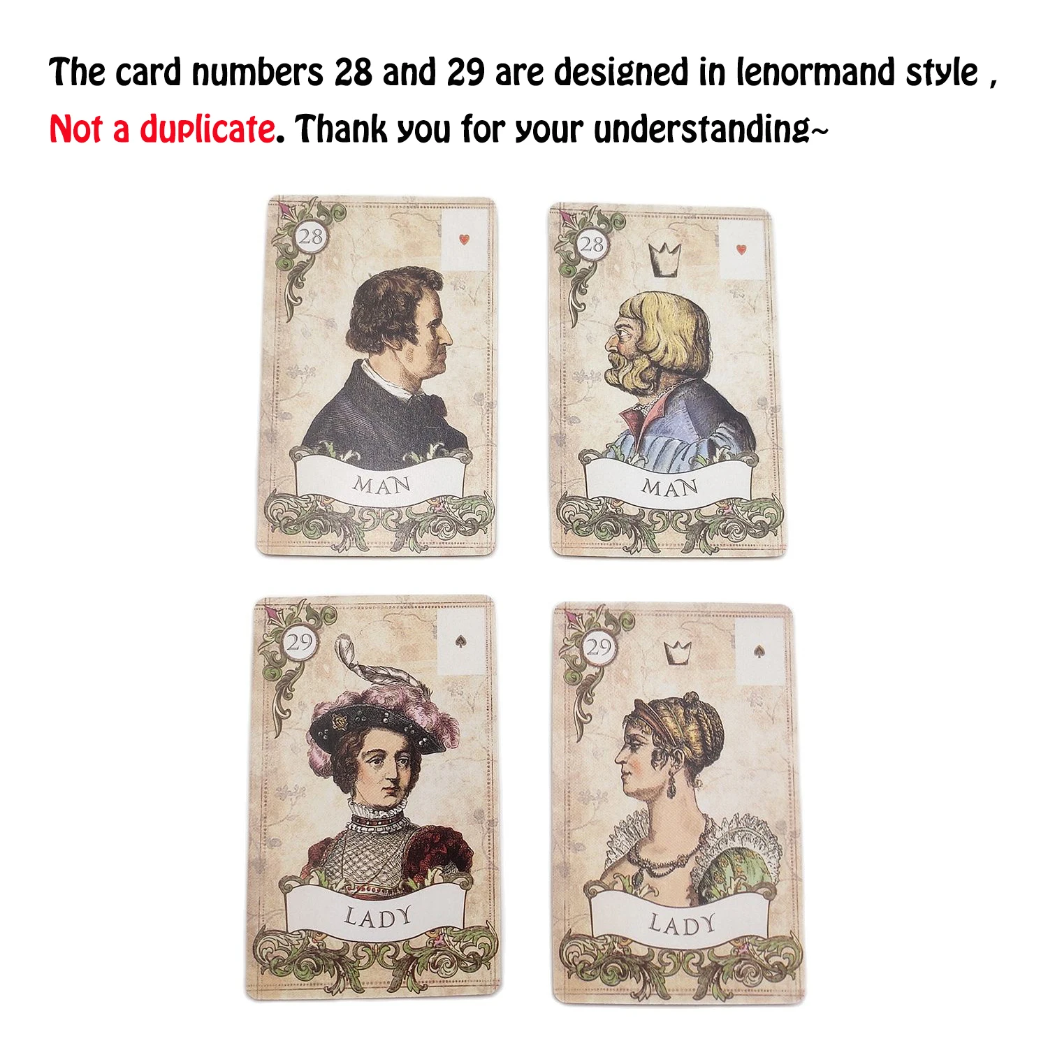 Старый стиль Lenormand Fortune karot Повседневная вечевечерние развлечения гадания Fate 38