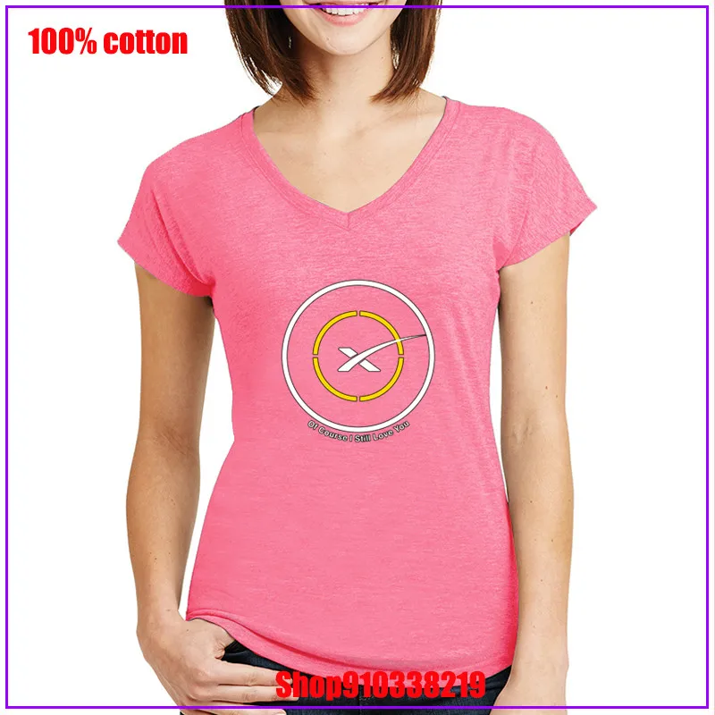 SpaceX конечно я все еще люблю тебя белая желтая футболка для женщин camisetas mujer