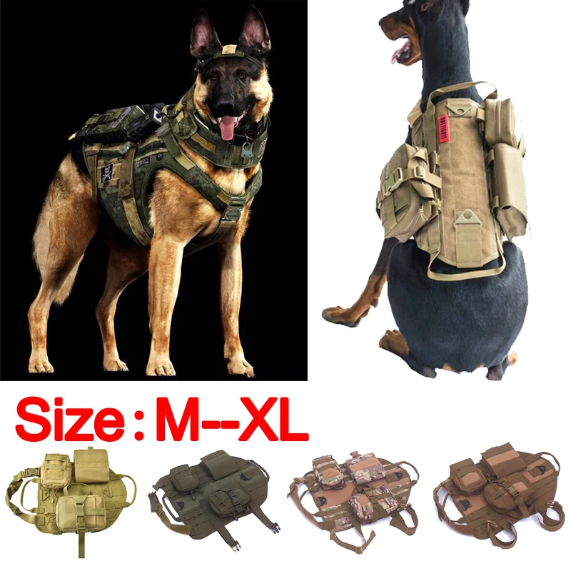 K9 тактический жилет для собак 1000D нейлоновая система Molle военная тренировочная