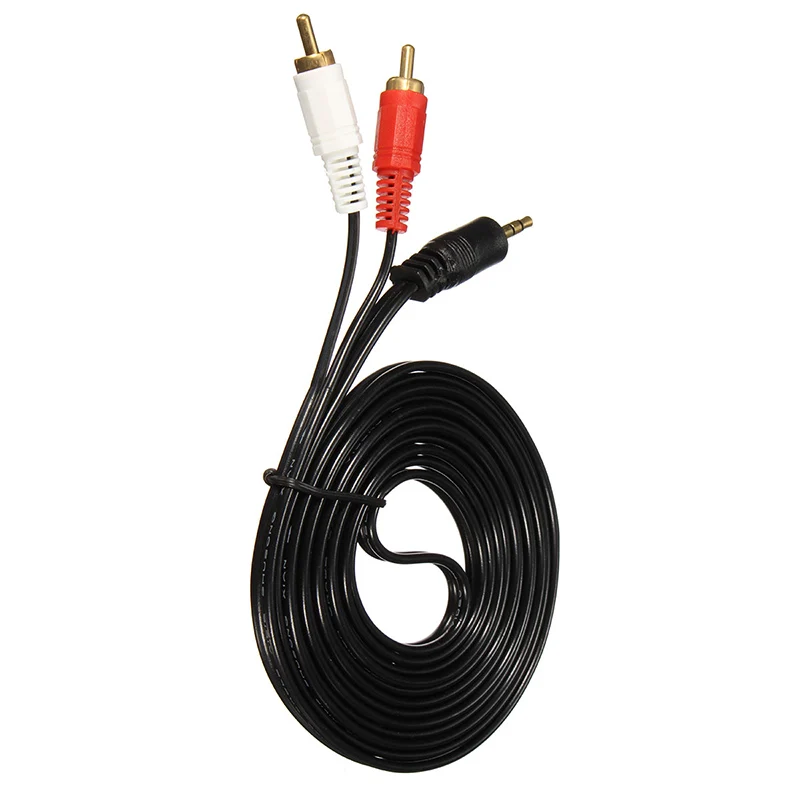 Кабель RCA SUOZUN аудиокабель 2RCA 3 5 разъем мм AUX кабель 1 м 2 для диджеев усилителей