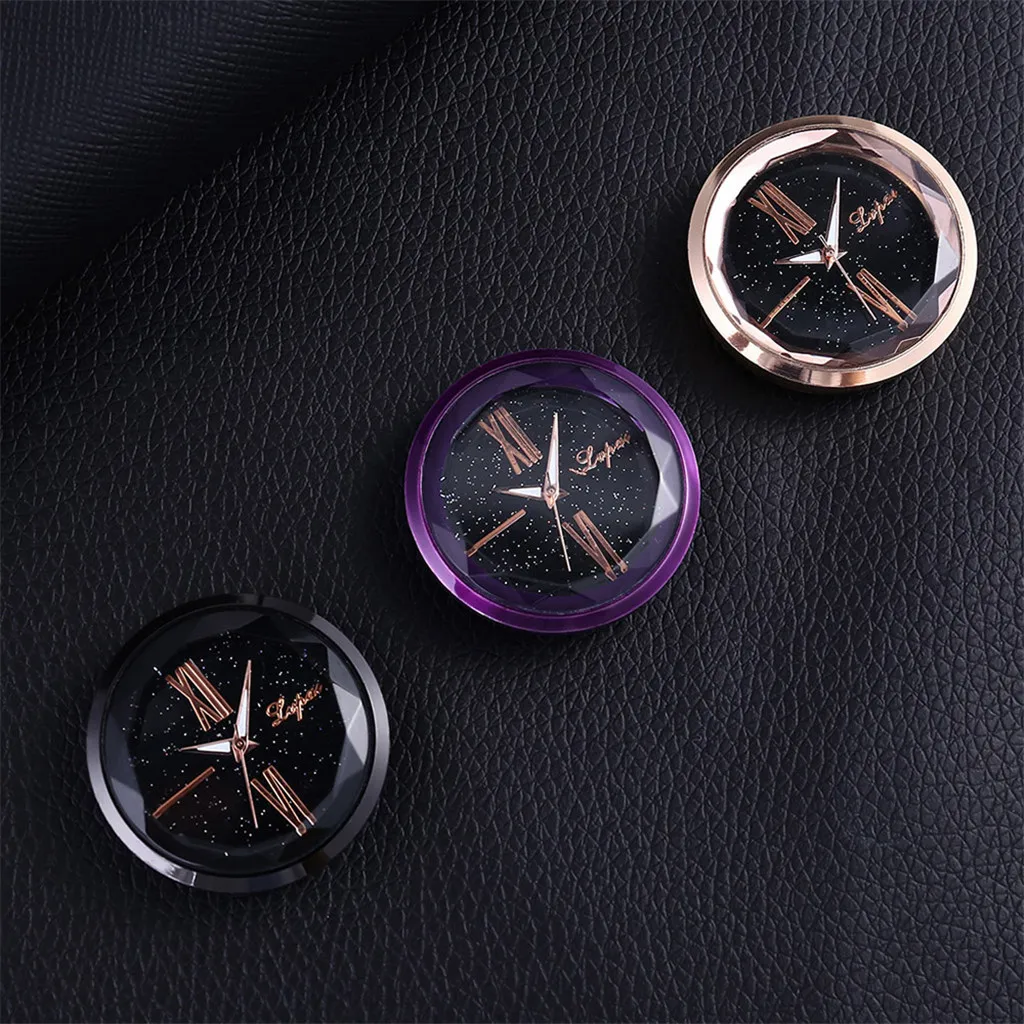 2020 украшение интерьера автомобиля автомобильные часы кварцевые аналоговые