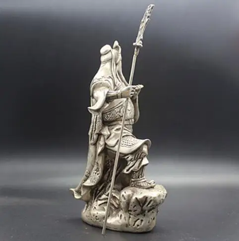 Старая искусственная резьба Богатство Бог Гуань Юй | Дом и сад