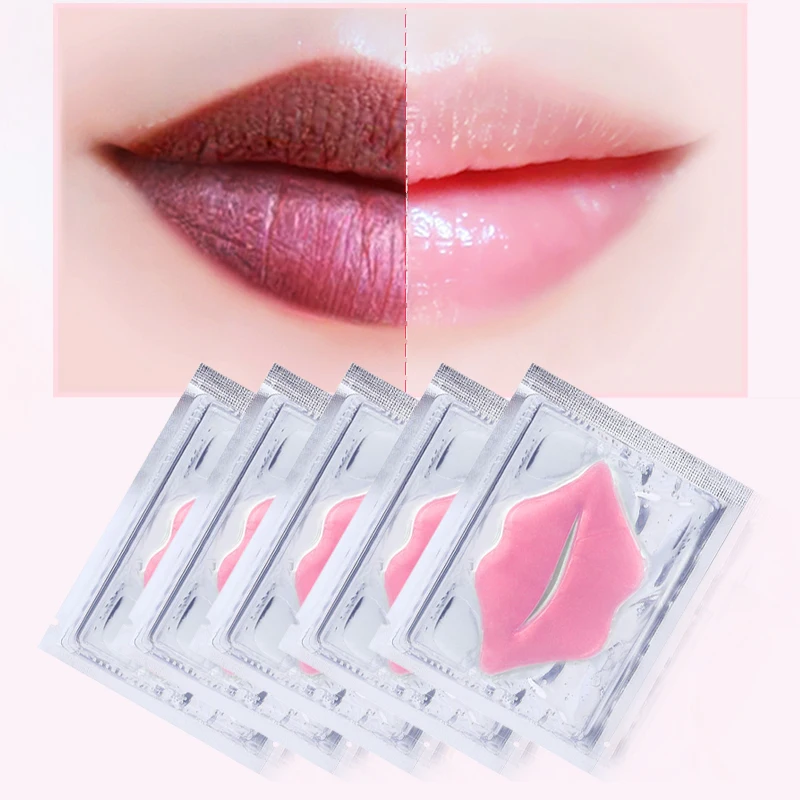 

AUQUEST 10Pcs Beauty Super Lip Plumper Pink Collagen Lip Mask Patches Moisture Essence Wrinkle Ance korean Cosmetics Skin Care