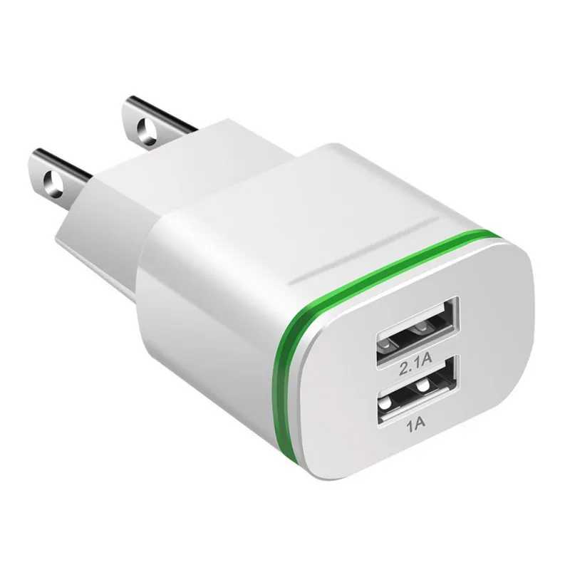 Многопортовый концентратор с вилкой для ЕС/США двойной порт USB адаптер зарядного