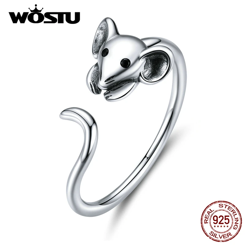 Женская милая мышь из серебра 100% пробы CQR632|rings for women|925 sterling silversterling silver |