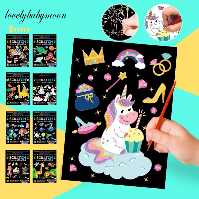 Волшебная Цвет Радуга (динозавр/Единорог с рисунками животных из мультфильмов