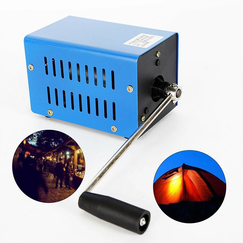 

Portable High Power Dynamo Charger Emergency Hand Crank USB Generator