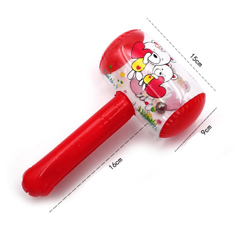 

1Pcs Cute Inflatable Hammer With Bell Air Hammer Baby Toy Kids Toys Party Favors Inflatable Toy Pool Beach Toy