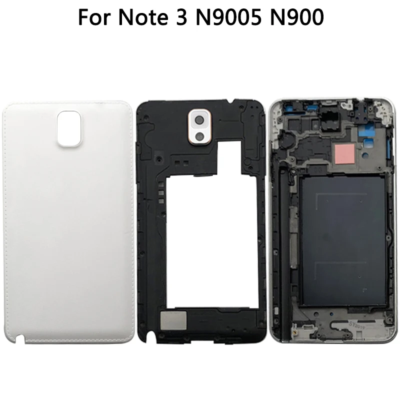 Новый чехол Note 3 для Samsung Galaxy N9005 N900 передняя рамка ЖК-дисплея + задняя крышка