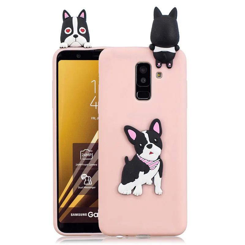3D единорог панда Кот силиконовый чехол для Samsung A51 A71 A10 A10S A20 A20E A20S A30 A30S A40 A50 A50S A70 J4 J6
