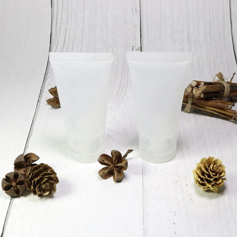 50 шт мл Матовые прозрачные мягкие пластиковые тубы пустые для косметического