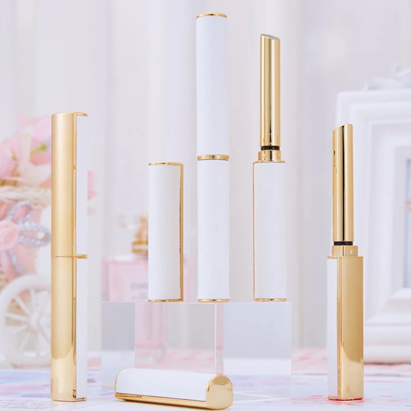 

1PCS Long White Tube Lipstick Tube Top Grade Lip Balm Sub Package DIY Empty