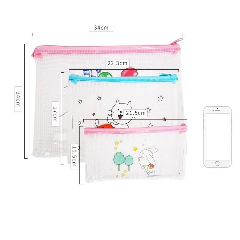 Корейская Простая Сумка-карандаш прозрачная папка для файлов Documen вместительные