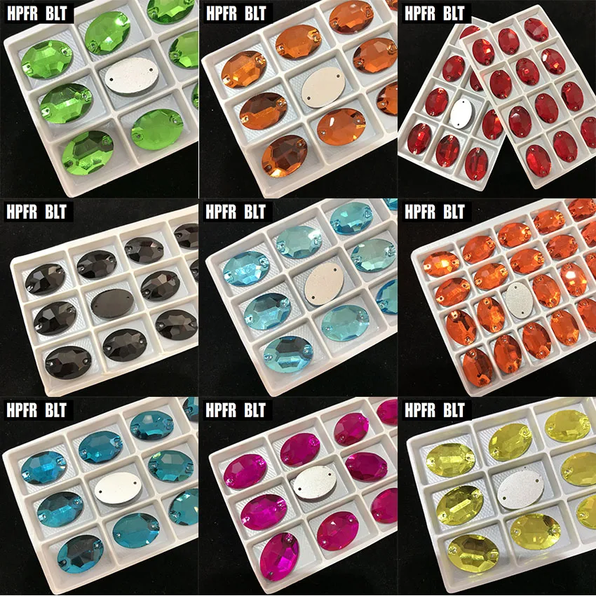 

Кристалл овальной формы 15 цветов, стразы с кристаллами для украшения платьев