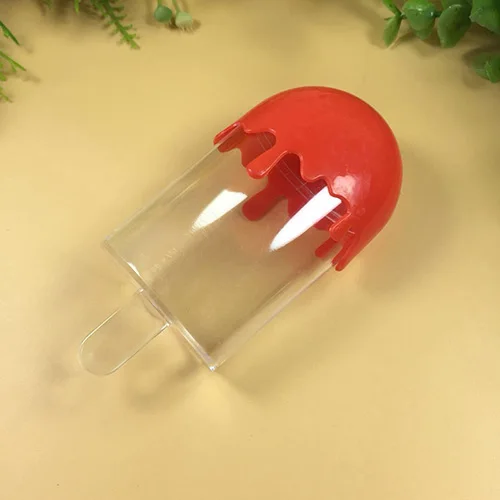 Red 50pcs Счастливый обезьяна 50 шт./упак. 60 мл мороженое Slime контейнеры Пластик милый розовый прозрачный Slime коробка - Цвет: Red 50pcs