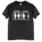 Женская футболка с вырезом под горло, футболка с вырезом под горло для рыбалки, черная футболка для мужа