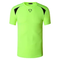 jeansian mens sport tee shirt tshirt t shirt tops running gym fitness workout football short sleeve dry fit lsl1058 greenyellow