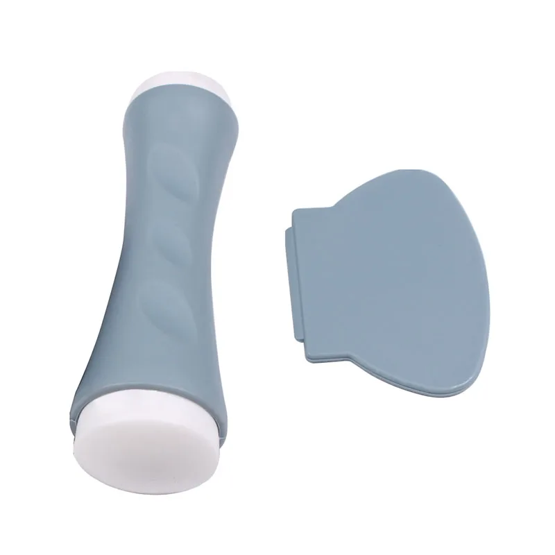 Новая двухсторонняя стемпер для дизайна ногтей XL большая с пластиковым скребком