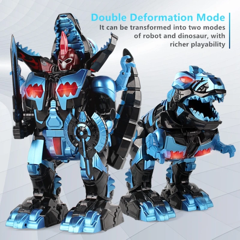 

RC Robot Dinosaur Atomize Fire Deformation rc Animal Gesture Sensing Music Dance Intelligent Induction Programming Toys Gifts