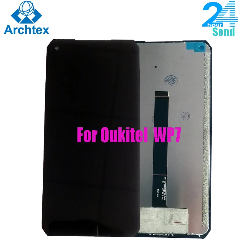 

100% Original Oukitel WP7 LCD Display and Touch Screen Digitizer Assembly Replacement +Tools+Adhesive 6.53'' 19.5:9 FHD Display