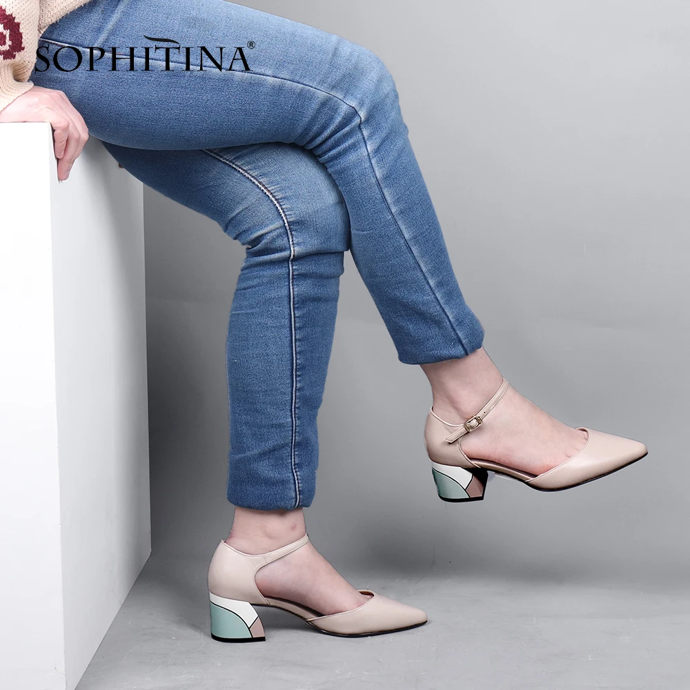 SOPHITINA/летние элегантные женские босоножки Модные высококачественные туфли из