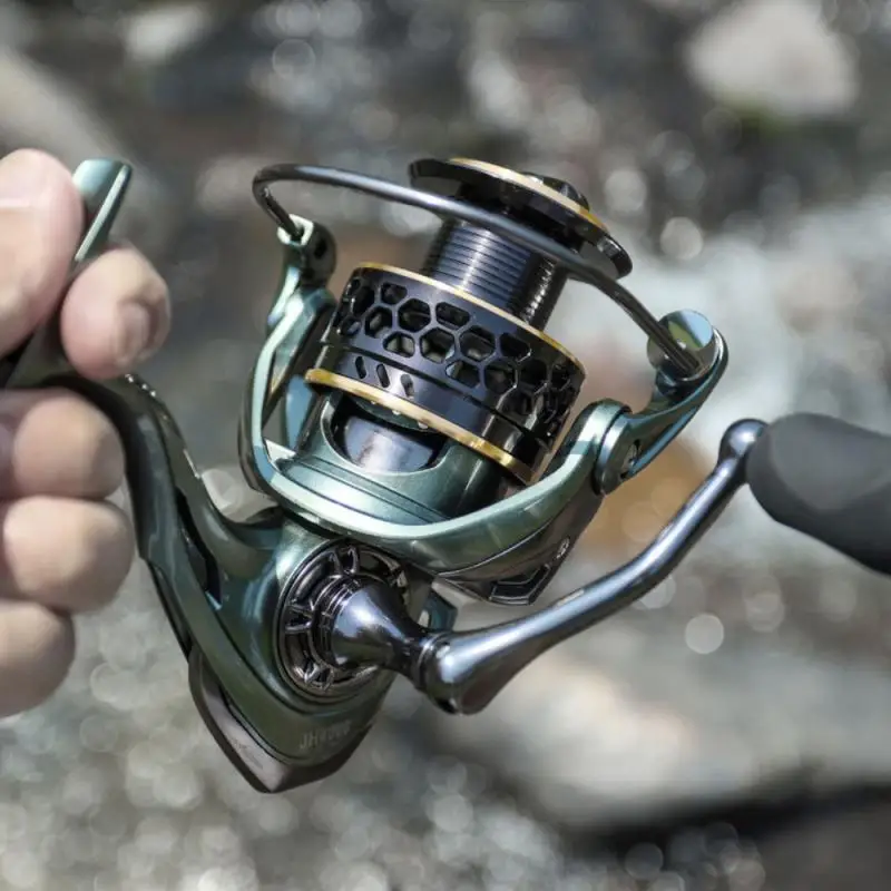 

Double Metal Spool Fishing Reel JH3000/4000 Spinning Reel Max Drag 8KG Lightweight Handle No Gap Fishing Reels Coil