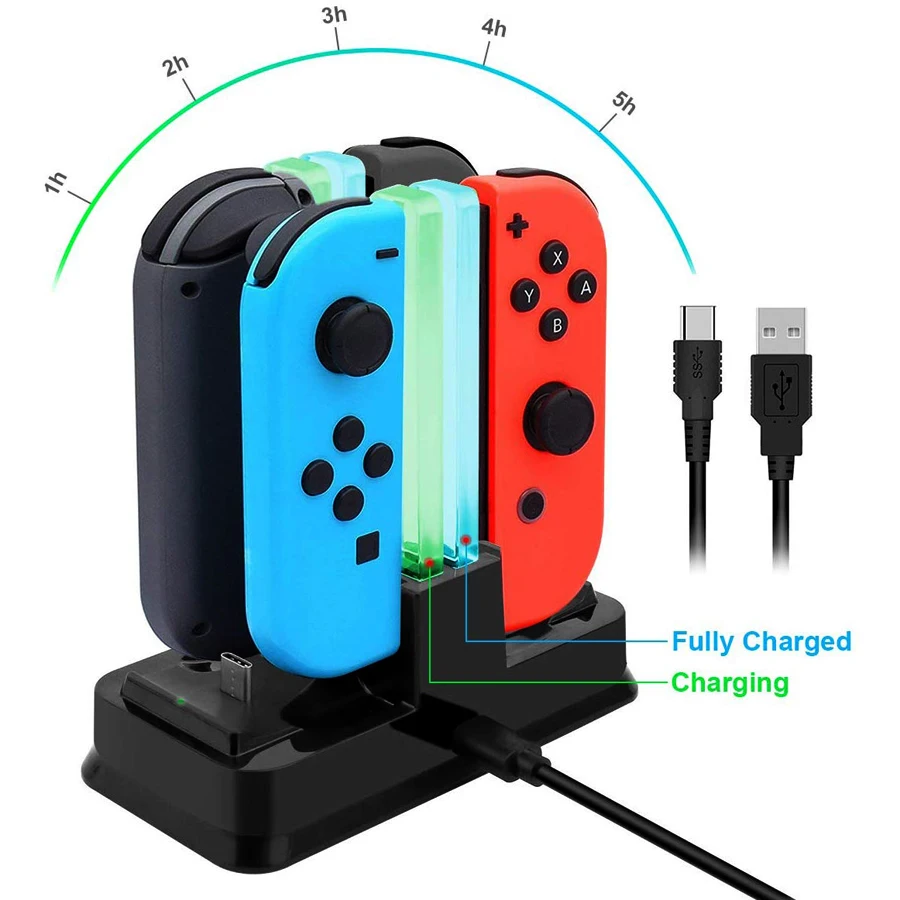 Зарядное устройство для Nintendo Switch 4 Joycon 2 Pro 6 в 1|Зарядные устройства| |