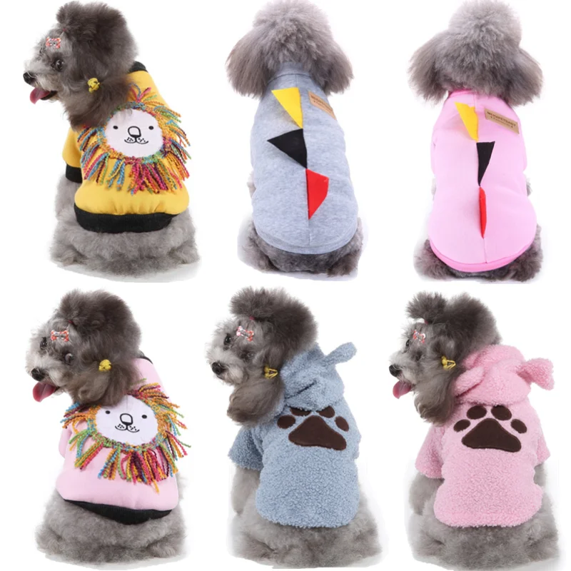 

Winter Warm Dog Clothes Pet Dog Jacket Coat Puppy Lion Parttrn Clothing Hoodies for Small Medium Dogs Puppy Yorkshire Outfit