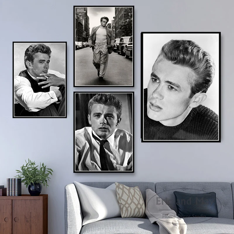 

James Dean Movie Actor Art Posters And Prints Canvas Painting Wall Pictures For Living Room Vintage Decorative Home Decor Quadro