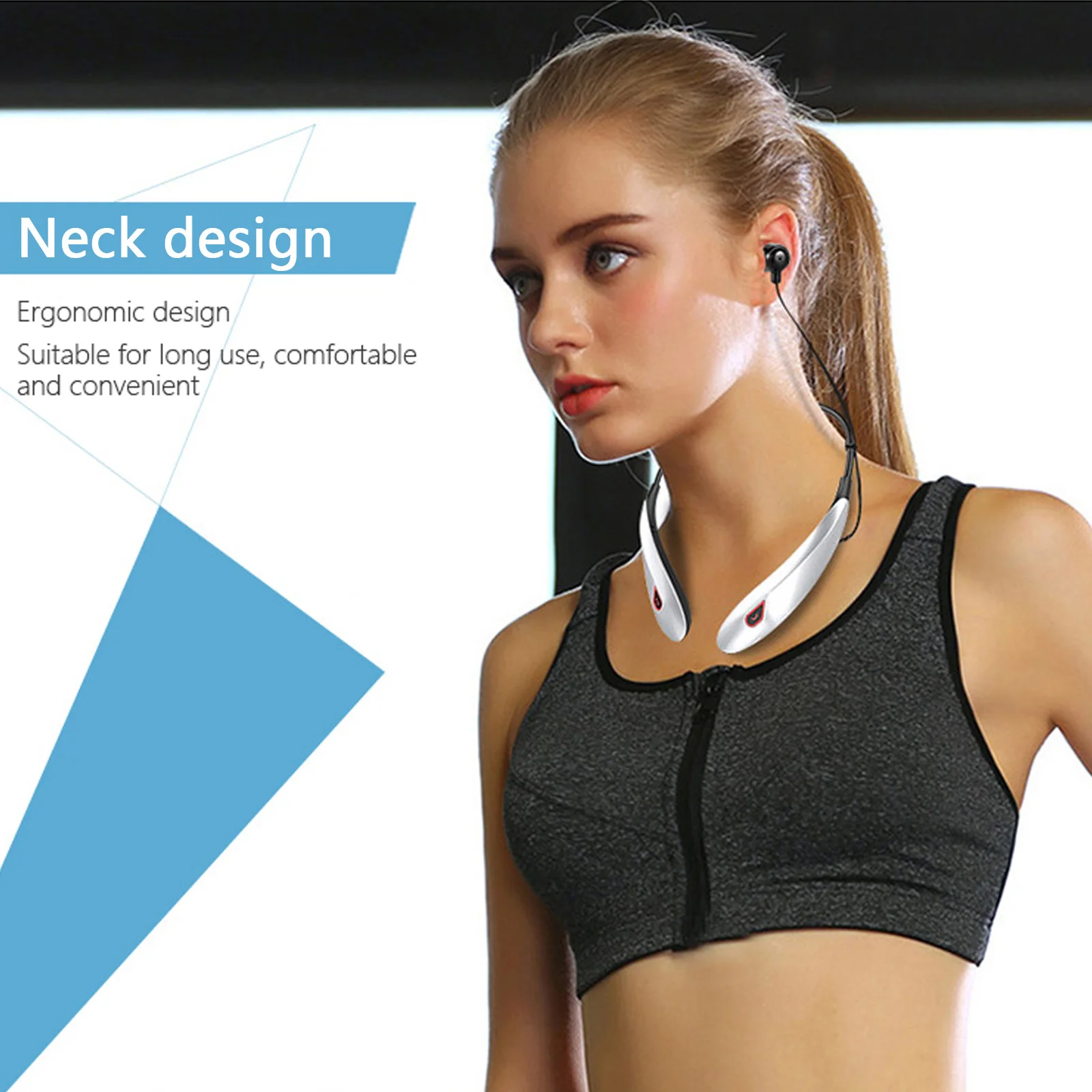 Большая емкость Y98 4D стерео гарнитура с шейным ободом Беспроводные спортивные