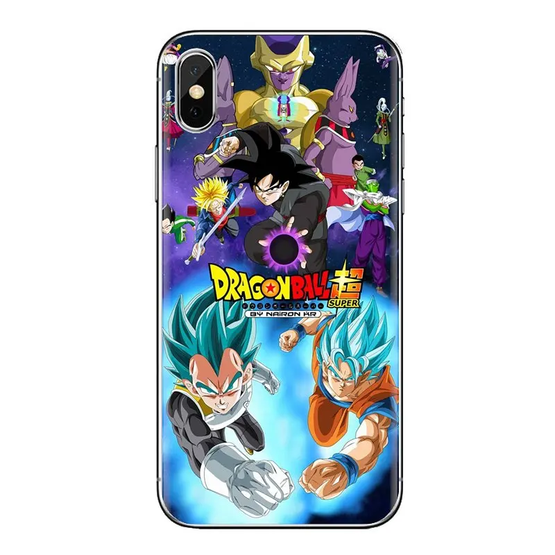 Чехол из ТПУ для iPhone XS Max XR X 4 4s 5 5S 5C SE 6 6S 7 8 Plus samsung Galaxy J1 J3 J5 J7 A3 A5 Dragon Ball Super z poster |